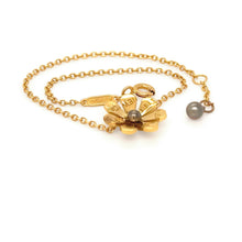 Load image into Gallery viewer, Tiffany &amp; Co. 18ct Yellow Gold Daisy Bugs Charm Bracelet 18cm 3.35g
