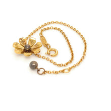 Load image into Gallery viewer, Tiffany &amp; Co. 18ct Yellow Gold Daisy Bugs Charm Bracelet 18cm 3.35g