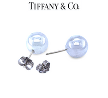 Load image into Gallery viewer, Tiffany &amp; Co. Silver Bead Ball Stud Earrings 10mm 4.69g