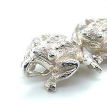Load image into Gallery viewer, Tiffany &amp; Co Rare Vintage Silver Frog Nature Link Bracelet 88.43g
