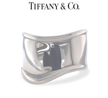 Load image into Gallery viewer, Tiffany &amp; Co Rare Elsa Peretti Ruthenium Charcoal Bone Cuff Bracelet 65.5g