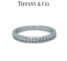 Load image into Gallery viewer, Tiffany &amp; Co. Platinum Diamond Wedding Ring 0.23ct 3.2g