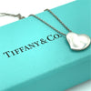 Tiffany & Co. Silver Elsa Peretti Full Heart Pendant Necklace 4.22g