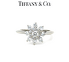 Tiffany & Co. Platinum Diamond Flower Ring 0.60ct 4.54g