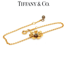 Load image into Gallery viewer, Tiffany &amp; Co. 18ct Yellow Gold Daisy Bugs Charm Bracelet 18cm 3.35g