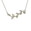 Tiffany & Co. Silver Paloma Picasso Olive Leaf Vine Necklace 3.08g