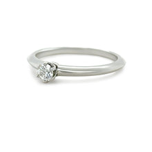Load image into Gallery viewer, Tiffany &amp; Co. Platinum Diamond Engagement Ring 0.18ct 3.6g