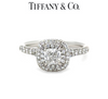 Tiffany & Co. Platinum Soleste Diamond Ring 0.94ct 5.1g