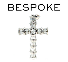 Load image into Gallery viewer, Bespoke Diamond Cross Pendant 3.35ct