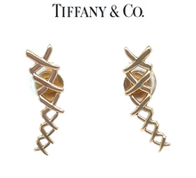 Load image into Gallery viewer, Tiffany &amp; Co. 18ct Rose Gold Paloma Picasso Graffiti Earrings 5g