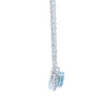 Tiffany & Co. Platinum Soleste Aquamarine & Diamond Necklace 1.00ct 3.88g