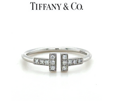 Load image into Gallery viewer, Tiffany &amp; Co T Wire Diamond Ring 0.15ct