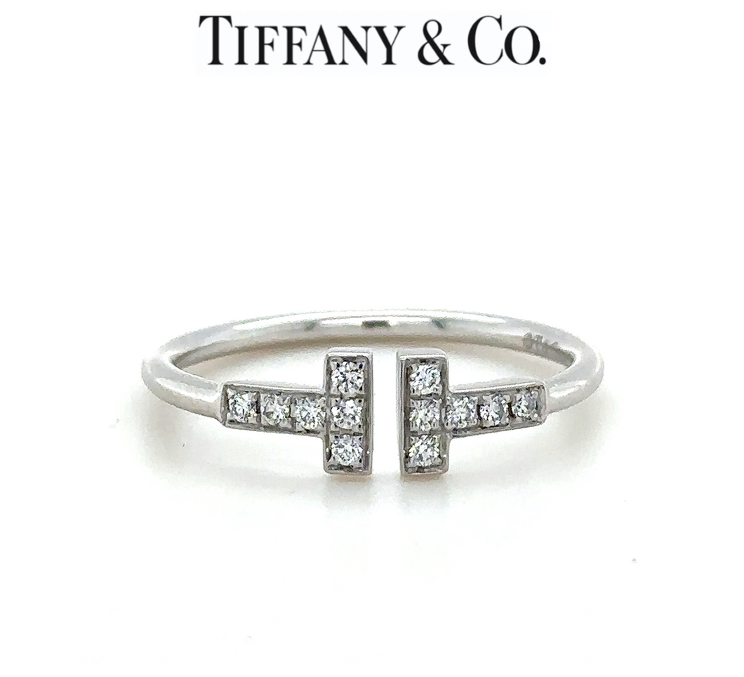 Tiffany & Co T Wire Diamond Ring 0.15ct