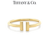 Tiffany & Co. 18ct Yellow Gold T Wire Ring 3g