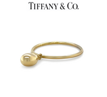 Load image into Gallery viewer, Tiffany &amp; Co 18ct Yellow Gold Rare 1999 Elsa Peretti Teardrop Ring 2.6g