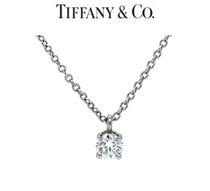 Tiffany & Co Solitaire Diamond Pendant