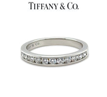 Load image into Gallery viewer, Tiffany &amp; Co. Platinum Diamond Wedding Band 0.33ct 5.1g