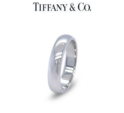 Tiffany & Co Platinum Forever Wedding Band Ring 8.52g