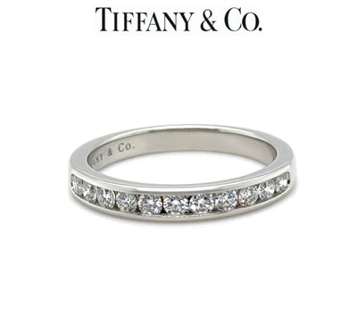 Tiffany & Co. Platinum Diamond Wedding Band 0.33ct 5.1g