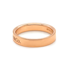 Load image into Gallery viewer, Tiffany &amp; Co. 18ct Yellow Gold Flat Band Ring 4.8g