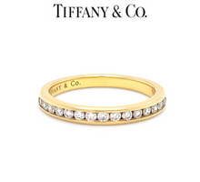 Load image into Gallery viewer, Tiffany &amp; Co. 18ct Yellow Gold Diamond Ring 0.30ct 2.7g