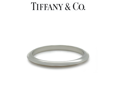 Tiffany & Co. Platinum Knife Edge Wedding Band Ring 2.73g
