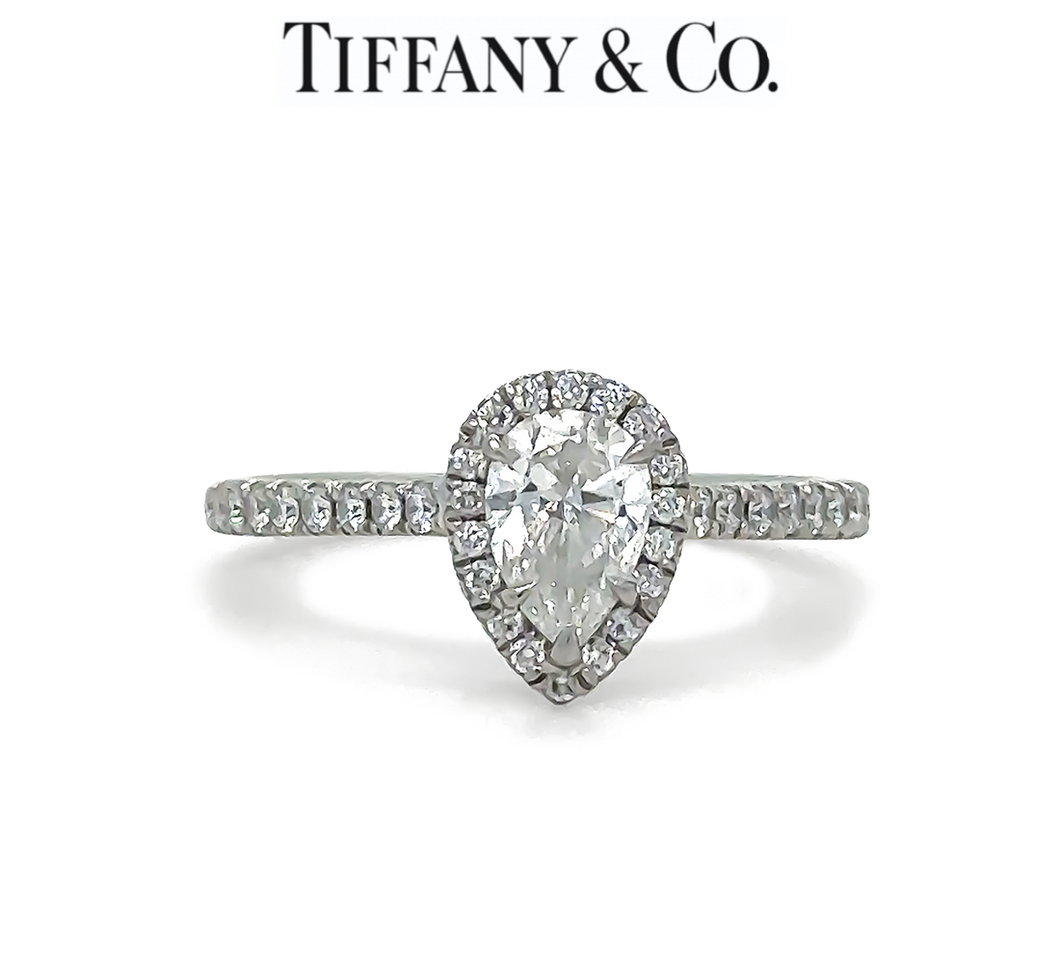 Tiffany & Co Platinum Diamond Engagement Ring 0.77ct