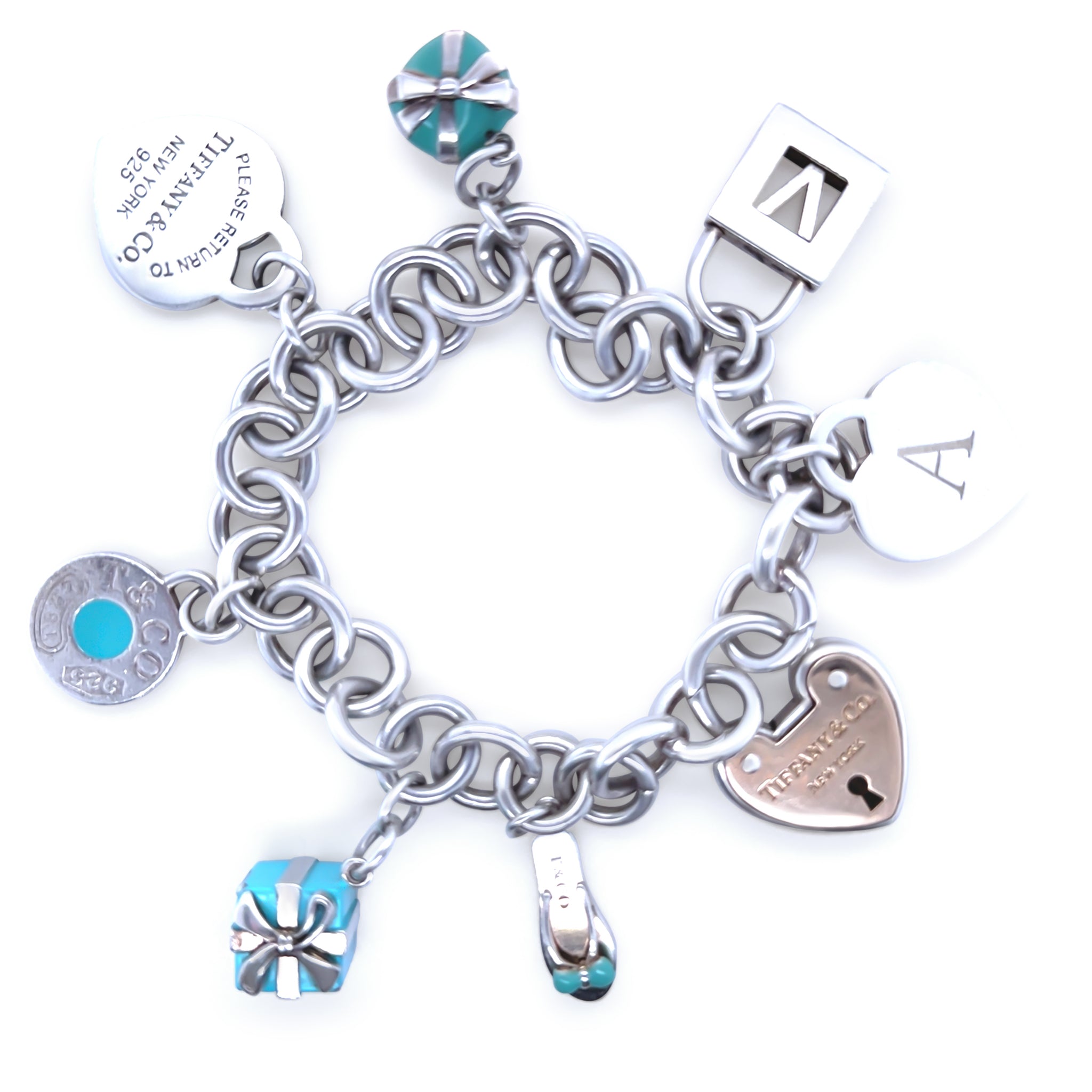 925 Sterling Tiffany Bracelet Charms Sterling Silver Tiffany Co