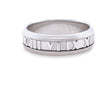 Tiffany & Co 18ct White Gold Atlas Ring 11g