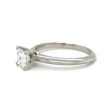 Load image into Gallery viewer, Tiffany &amp; Co. Platinum Princess Cut Diamond Engagement Ring 0.82ct 4.5g