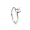 Tiffany & Co. Platinum Princess Cut Diamond Engagement Ring 0.82ct 4.5g