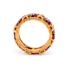 Load image into Gallery viewer, Tiffany &amp; Co. Platinum Schlumberger Diamond &amp; Sapphire Ring 1.34ct 7.1g