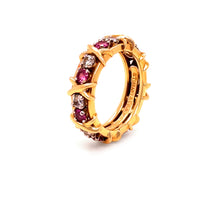 Load image into Gallery viewer, Tiffany &amp; Co. Platinum Schlumberger Diamond &amp; Sapphire Ring 1.34ct 7.1g
