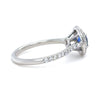 Tiffany & Co. Platinum Soleste Blue Sapphire & Diamond Engagement Ring 1.15ct 4.65g
