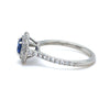 Tiffany & Co. Platinum Soleste Blue Sapphire & Diamond Engagement Ring 1.15ct 4.65g
