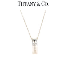 Load image into Gallery viewer, Tiffany &amp; Co. Sterling Silver 1837 Oval Loop Pendant Necklace 13.21g