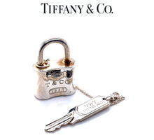Load image into Gallery viewer, Tiffany &amp; Co. Sterling Silver 1837 Padlock Key Chain 52.54g