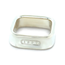 Load image into Gallery viewer, Tiffany &amp; Co. Sterling Silver 1837 Square Ring 11.34g