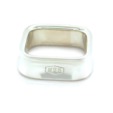 Load image into Gallery viewer, Tiffany &amp; Co. Sterling Silver 1837 Square Ring 11.34g