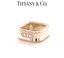 Load image into Gallery viewer, Tiffany &amp; Co. Sterling Silver 1837 Square Ring 9.63g