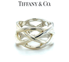 Load image into Gallery viewer, Tiffany &amp; Co. Sterling Silver Braided Knot Wide Ring 9.3g