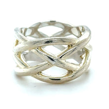 Load image into Gallery viewer, Tiffany &amp; Co. Sterling Silver Braided Knot Wide Ring 9.3g