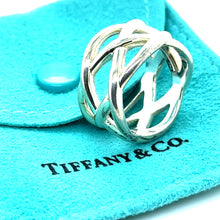 Load image into Gallery viewer, Tiffany &amp; Co. Sterling Silver Braided Knot Wide Ring 9.3g