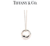 Tiffany & Co. Sterling Silver Elsa Peretti Eternal Circle Pendant Necklace 4.11g