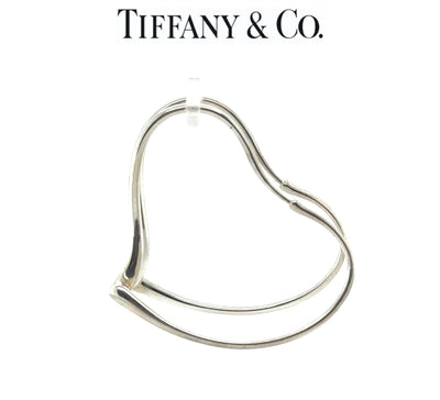 Tiffany & Co. Sterling Silver Elsa Peretti Open Heart Earrings 9.36g