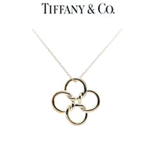 Load image into Gallery viewer, Tiffany &amp; Co. Sterling Silver Elsa Peretti Quadrifoglio Pendant Necklace 7g