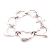 Tiffany & Co. Sterling Silver Elsa Peretti Six Heart Bracelet 54g