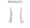 Tiffany & Co. Sterling Silver Elsa Peretti Teardrop Hoop Earrings 6g