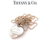 Tiffany & Co. Sterling Silver Heart Tag Necklace 29.8g