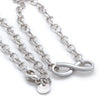 Tiffany & Co. Sterling Silver Infinity Pendant Necklace 12g